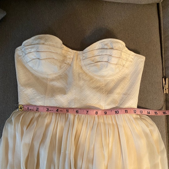 Strapless Corset Blush Dress | Sz 4 |  Bust 14” | 12.5” Waist  | 34” Length - Picture 4 of 5